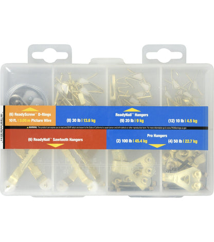 Ook 48pc ReadyNail Medium Picturing Hanging Kit in Plastic Case