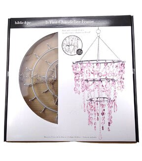 13.5" x 22" Iron 3 Tier Chandelier Frame by hildie & jo