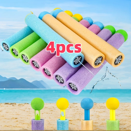 4\u002F8 pièces, Pistolet à Eau de Plage d'Été Miniature Couleur Aléatoire avec Fusil à Eau Haute Pression à Rétraction pour Jeux de Fête et Activités Extérieures