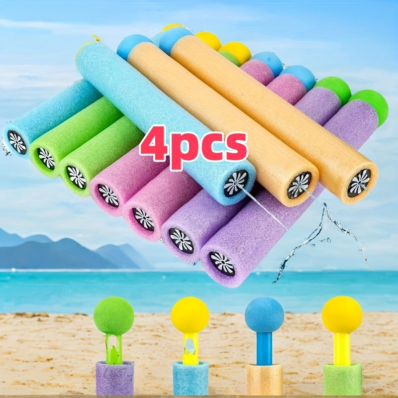 4\u002F8 pièces, Pistolet à Eau de Plage d'Été Miniature Couleur Aléatoire avec Fusil à Eau Haute Pression à Rétraction pour Jeux de Fête et Activités Extérieures