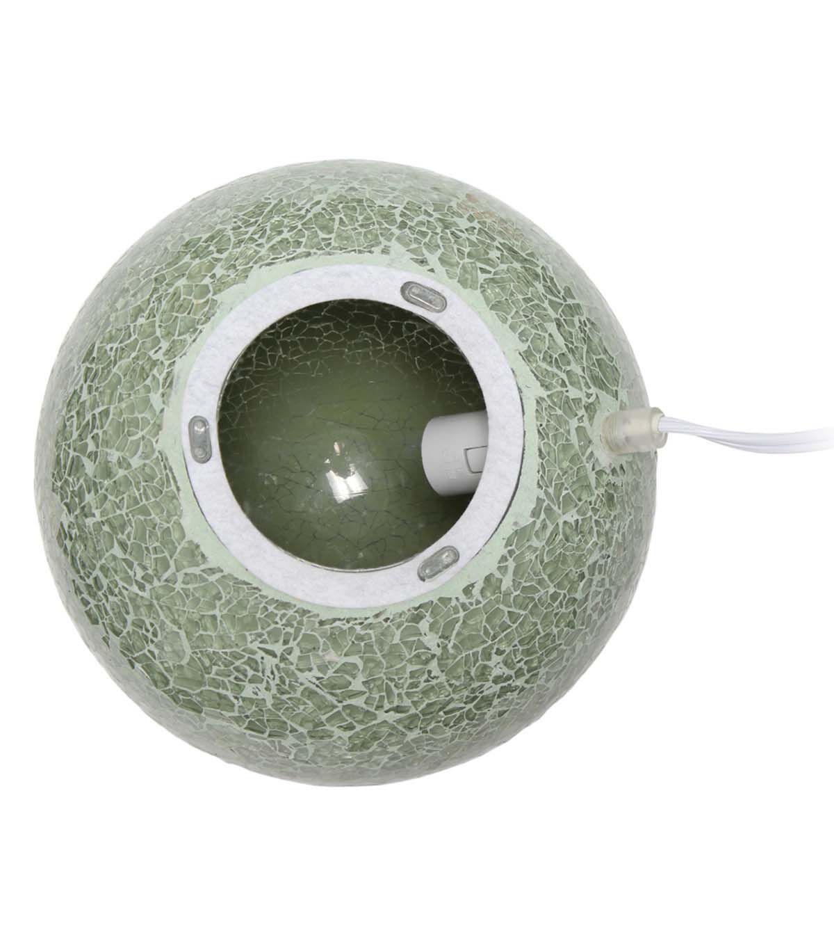 All The Rages 8" Mosaic Stone Ball Table Lamp 1 Light