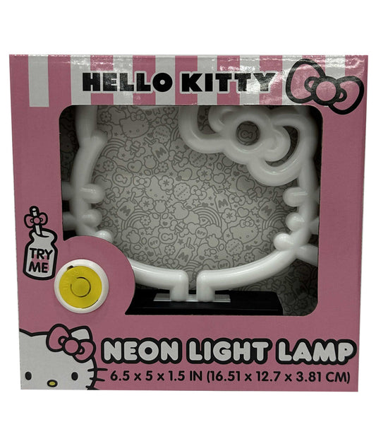 7" Hello Kitty Face & Bow LED Neon Lamp