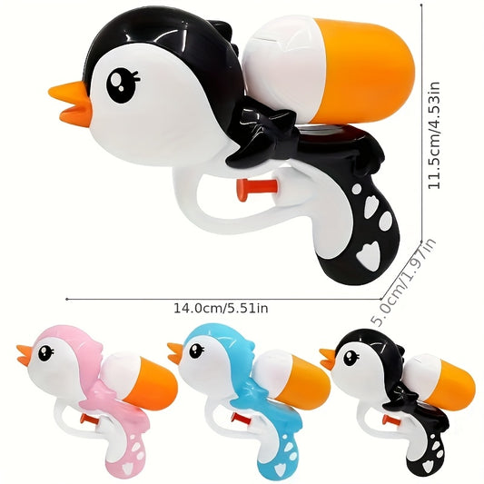 Pistolet à Eau Pingouin de Dessin Animé pour Enfants, Jouet de Jeu d'Été pour Plage et Piscine, Convient aux Jeux Interactifs Parents-Enfants