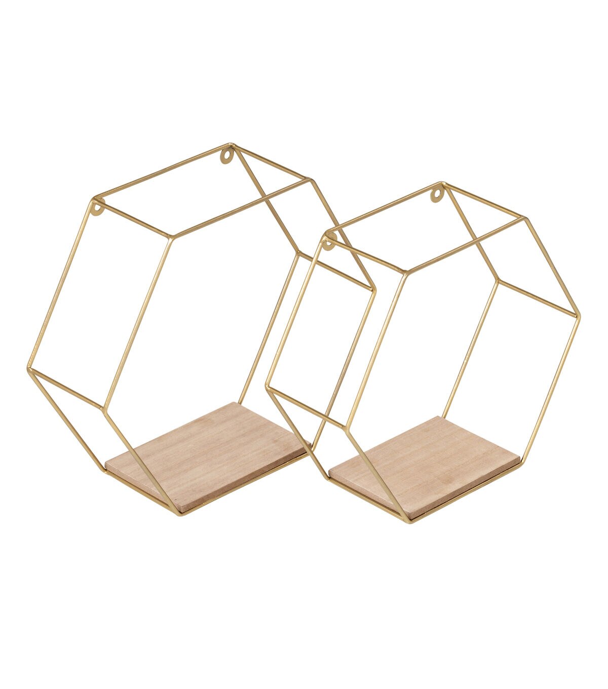 Honey Can Do Set of Hexagonal Wall Shelfs