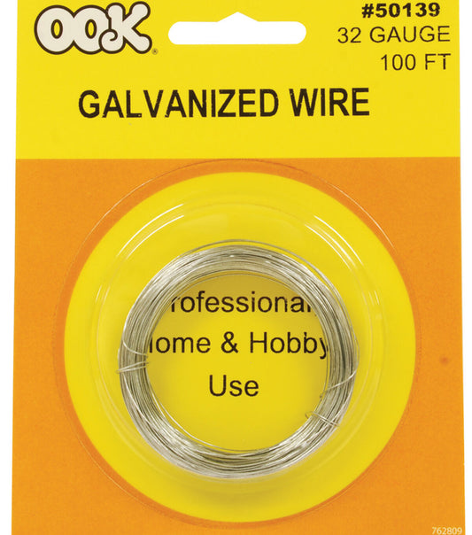 Ook 100' Steel Galvanized 32 Gauge Picture Hanging Wire