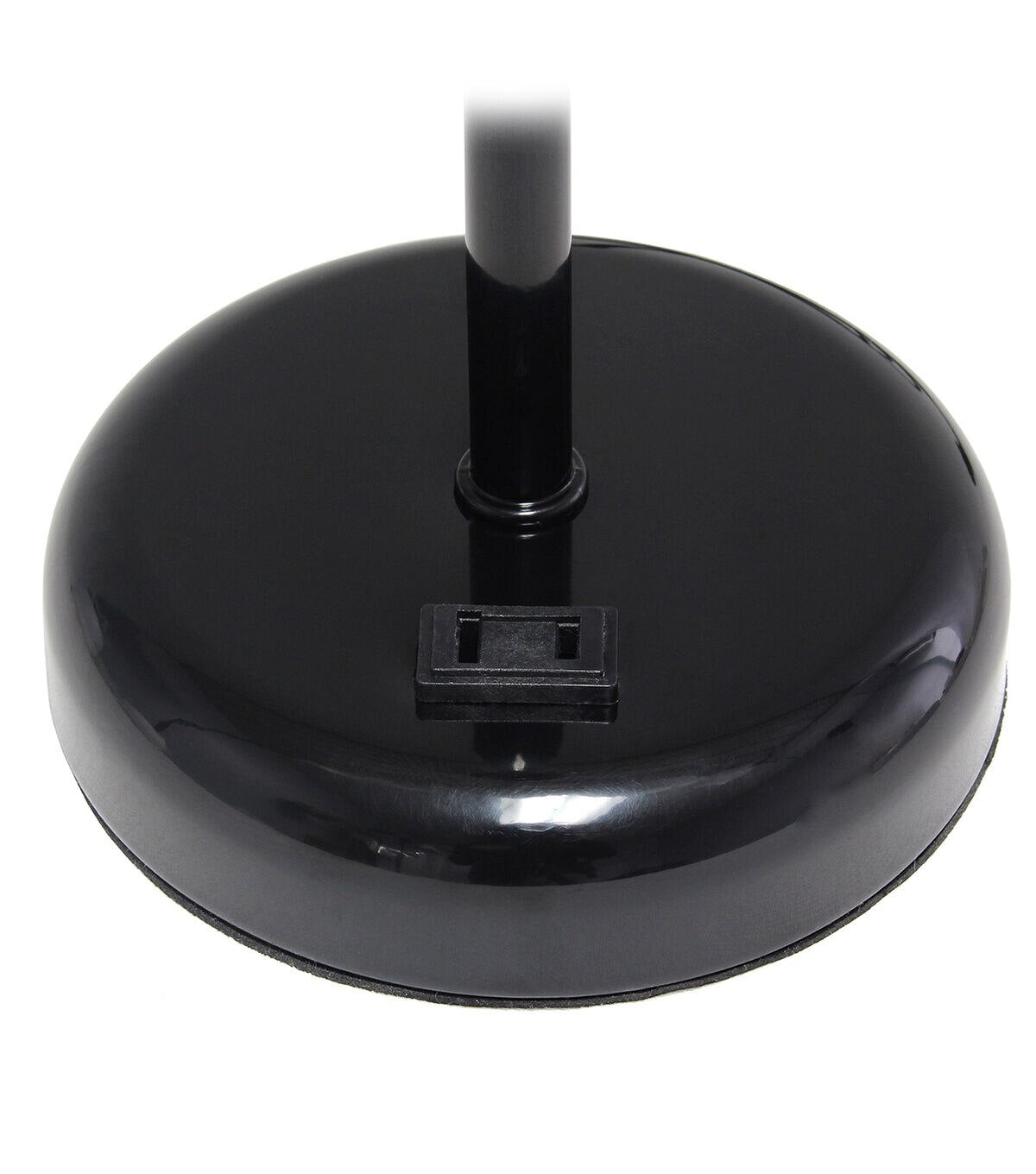 All The Rages 19.5" Black Stick Lamp With Charging Outlet 2pk