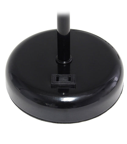 All The Rages 19.5" Black Stick Lamp With Charging Outlet 2pk