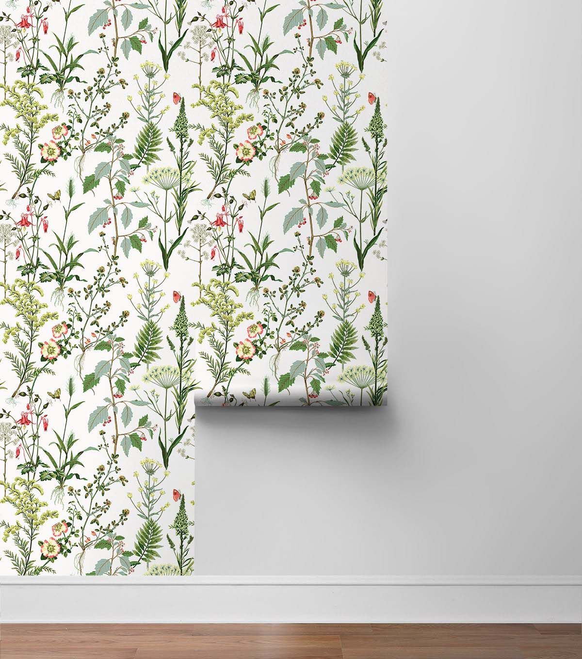 Surface Style 20.5' x 18' Grass Meadow Peel & Stick Wallpaper