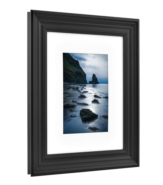 Walden Woods 8"x10" Matted to 5"x7" Black Wall Frame
