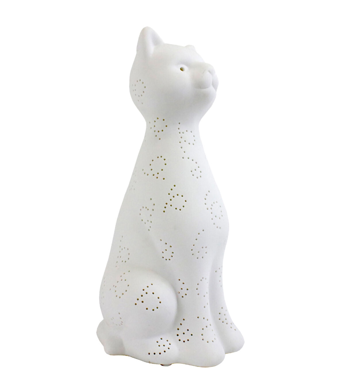 All The Rages Porcelain Kitty Cat Shaped Animal Light Table Lamp