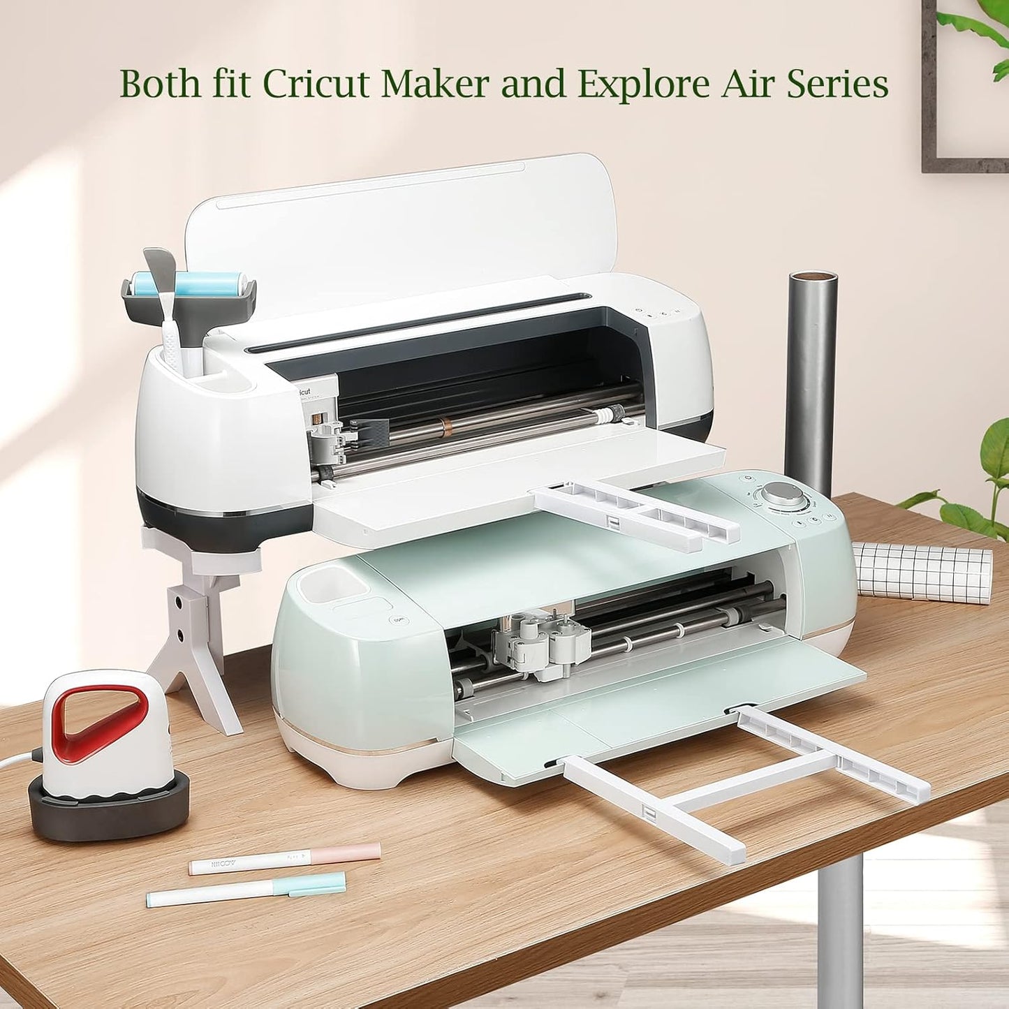 AOOIIN Extension Tray for Cricut Maker 3/Maker and Explore Air 2/Air 3, Cutting Mat 12x12 Holder for Cricut Maker and Explore Air Series, Tray Extender Compatible with Cricut Mat (Extension Tray-1)