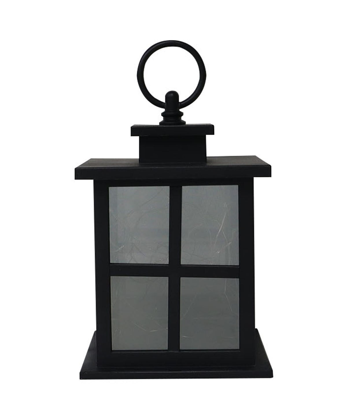 7" Black LED Rustic Lantern by Place & Time