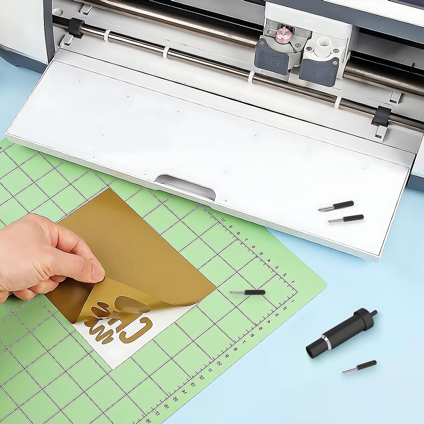 Deep Cut Blade for Cricut Maker 3/4/Maker/Explore 3/4/Air 2/Air/One/Venture,60° Deep Point Blade and Housing for Cutting Metallic/Genuine Leather, Craft/EVA Foam, Aluminum Foil, Magnetic Sheet,Etc