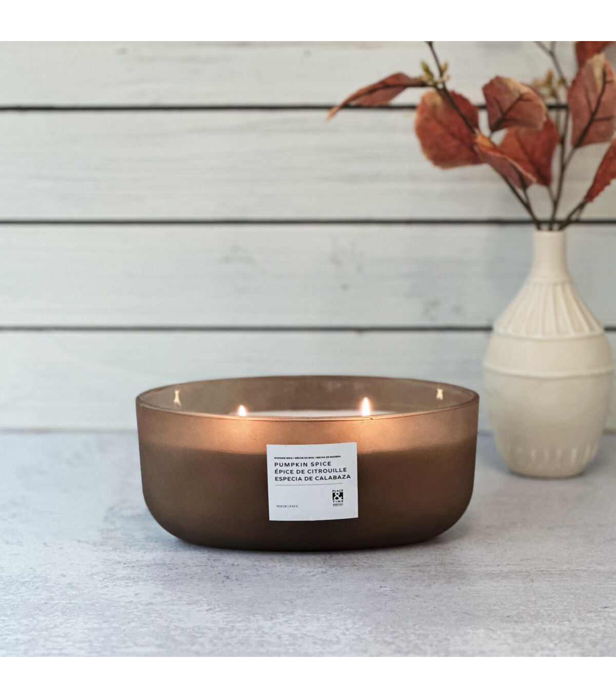 19oz Wood Wick Scented Jar Candle by Place & Time