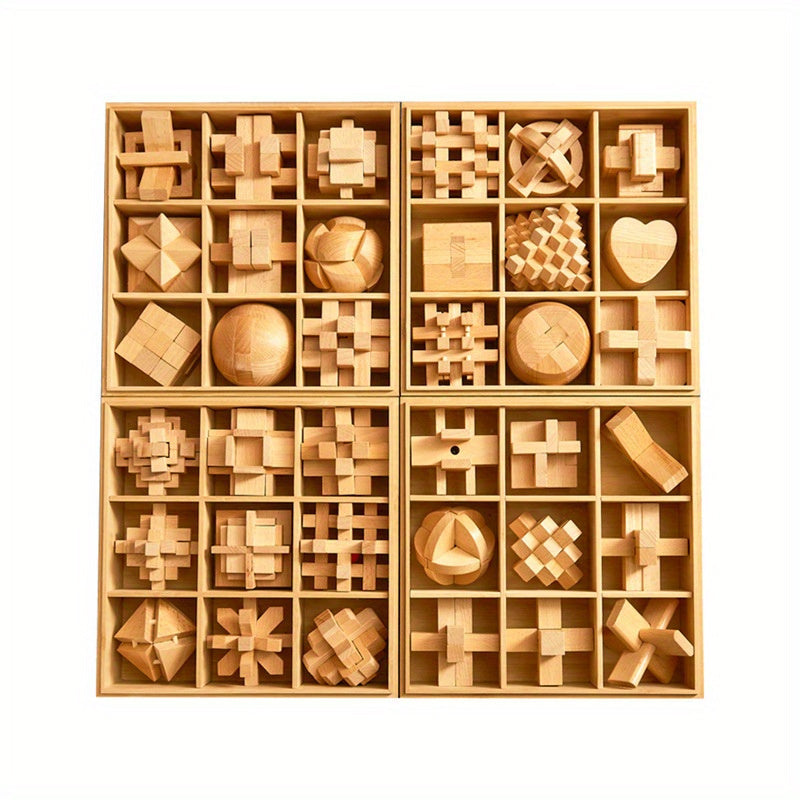 Une phrase avec 6 composants : Château Kongming, Château Luban, un ensemble complet avec un kit de solution intellectuelle, cadeau de puzzle en bois.