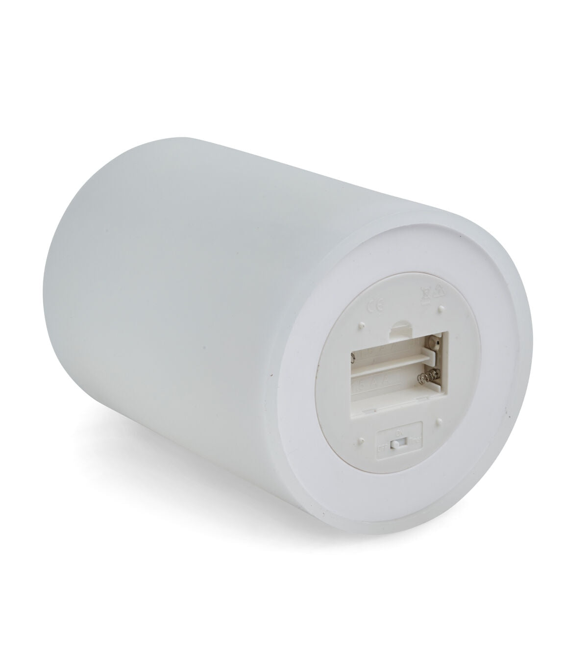 6" x 8" LED White Smooth Wax Pillar Candle by Hudson 43