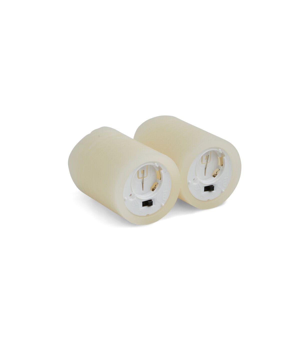 Flameless Vanilla Scented LED Rustic Votive Candles 2 pk Cream