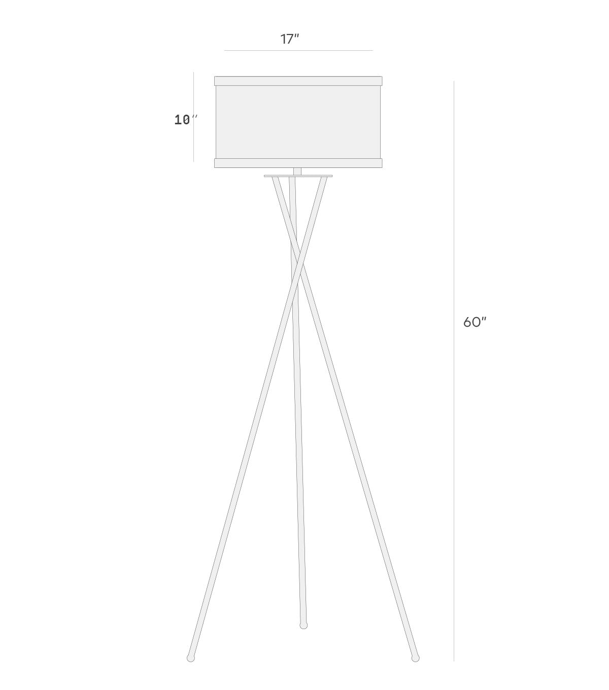 Brightech Jaxon LED Tripod Floor Lamp - Black