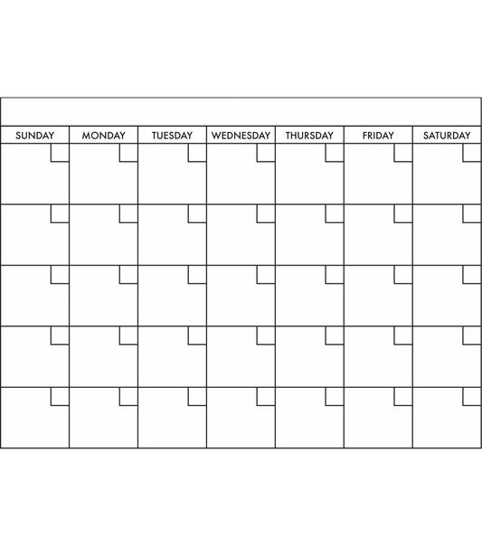 RoomMates Basics Dry Erase Calendar Decals