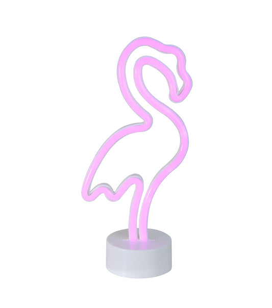 Northlight 11.5" Pink Flamingo LED Neon Style Table Sign