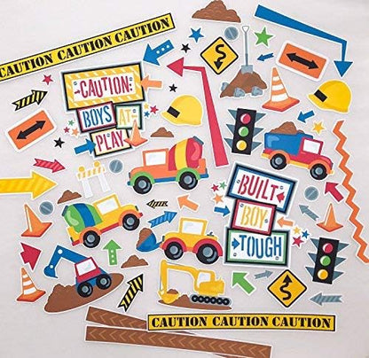Paper Die Cuts - Built Boy Tough - Over 60 Cardstock Scrapbook Die Cuts - by Miss Kate Cuttables