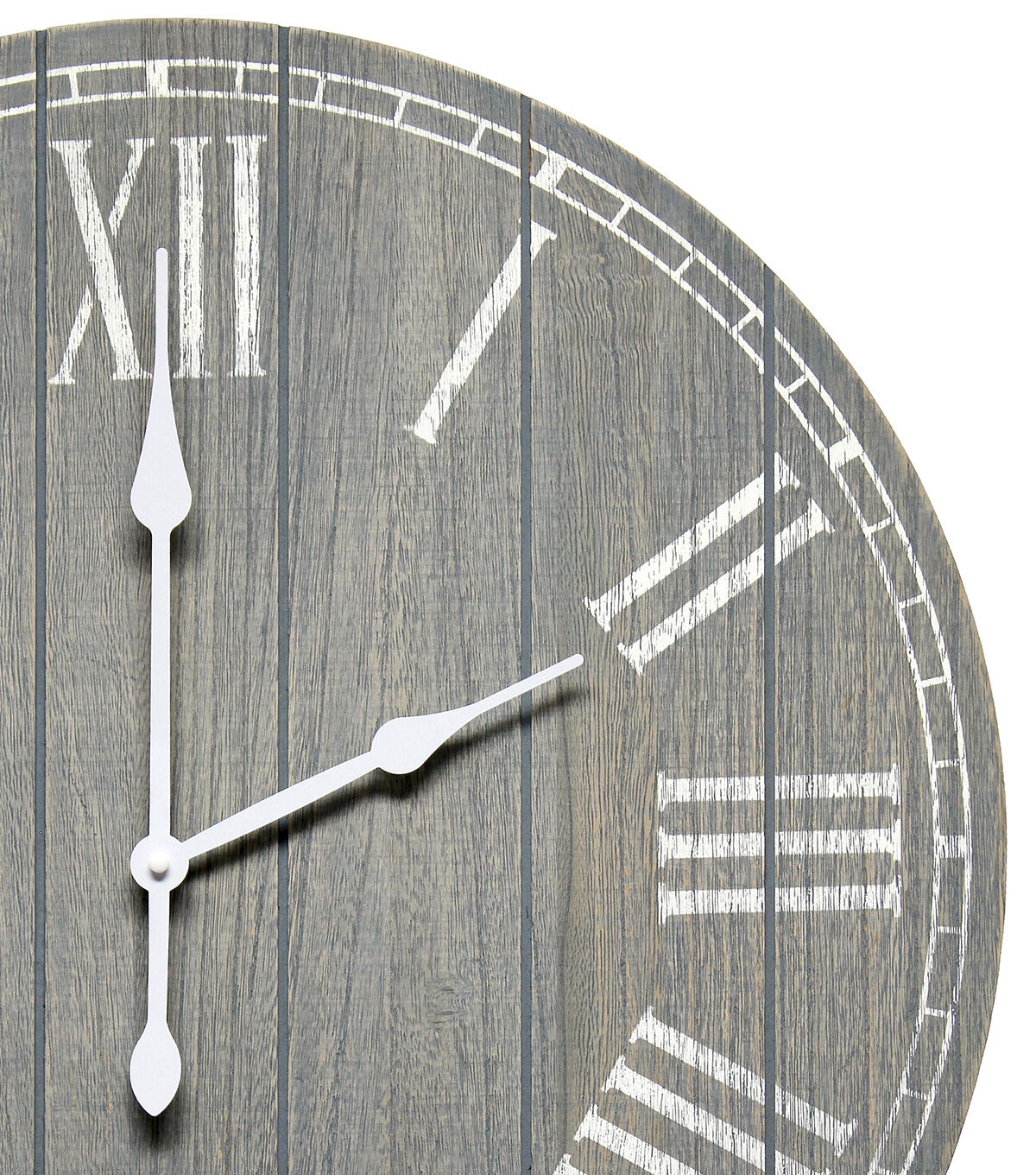 All The Rages Wood Plank 23" Large Rustic Coastal Wall Clock