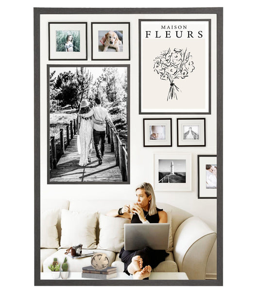 20" x 30" Black Thin Molding Poster Frame by Place & Time