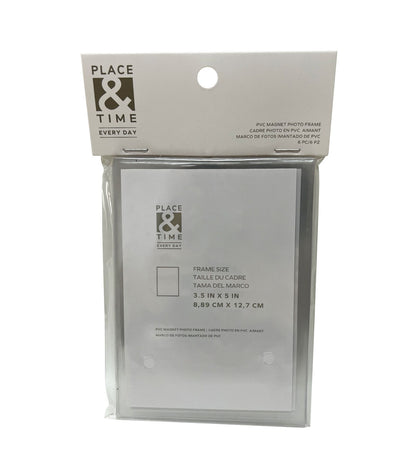 3.5" x 5" Acrylic Magnet Picture Frames 6pk by Place & Time