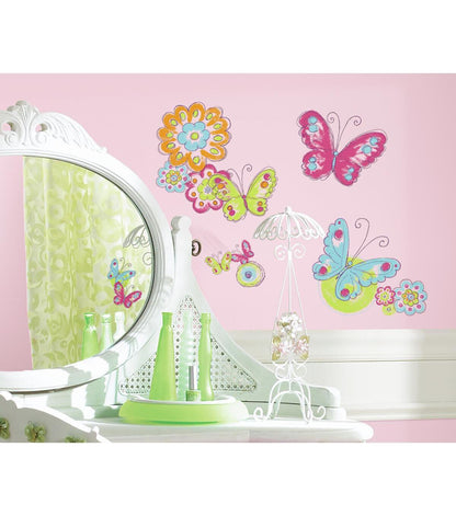 RoomMates Wall Decals Brushwork Butterfly