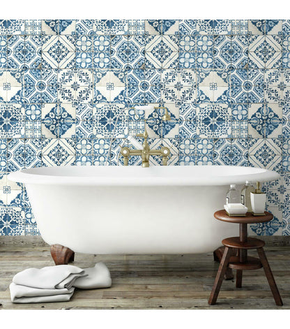 RoomMates Mediterranean Tile Peel And Stick Wallpaper