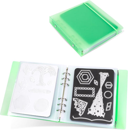 UNIMEIX 12 Pcs Magnetic Sheets for Die Storage with 1 Binder Cover, Stamp and Die Storage Pockets Die Cut Storage for Card Making Supplies(0.8 mm Thickness, Purple)