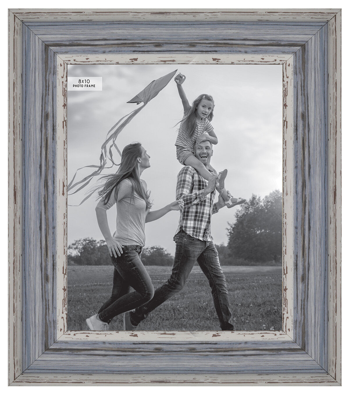 8" x 10" Distressed Light Blue Picture Frame