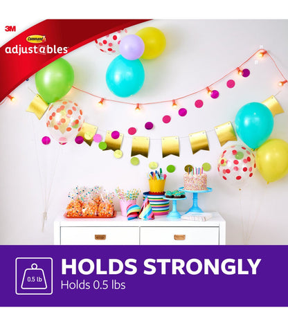Command 44ct Adjustable Clips & Strips