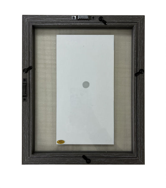 Innovative Home Creations 8" x 10" Gray Wood Float Frame