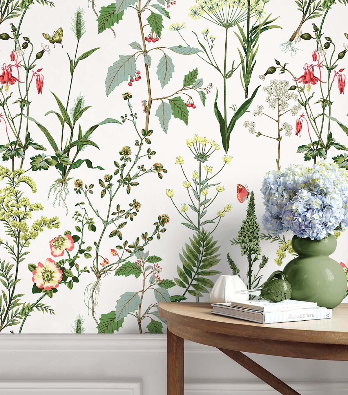 Surface Style 20.5' x 18' Grass Meadow Peel & Stick Wallpaper