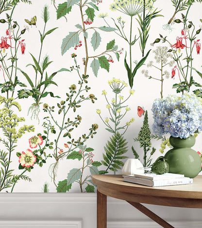 Surface Style 20.5' x 18' Grass Meadow Peel & Stick Wallpaper