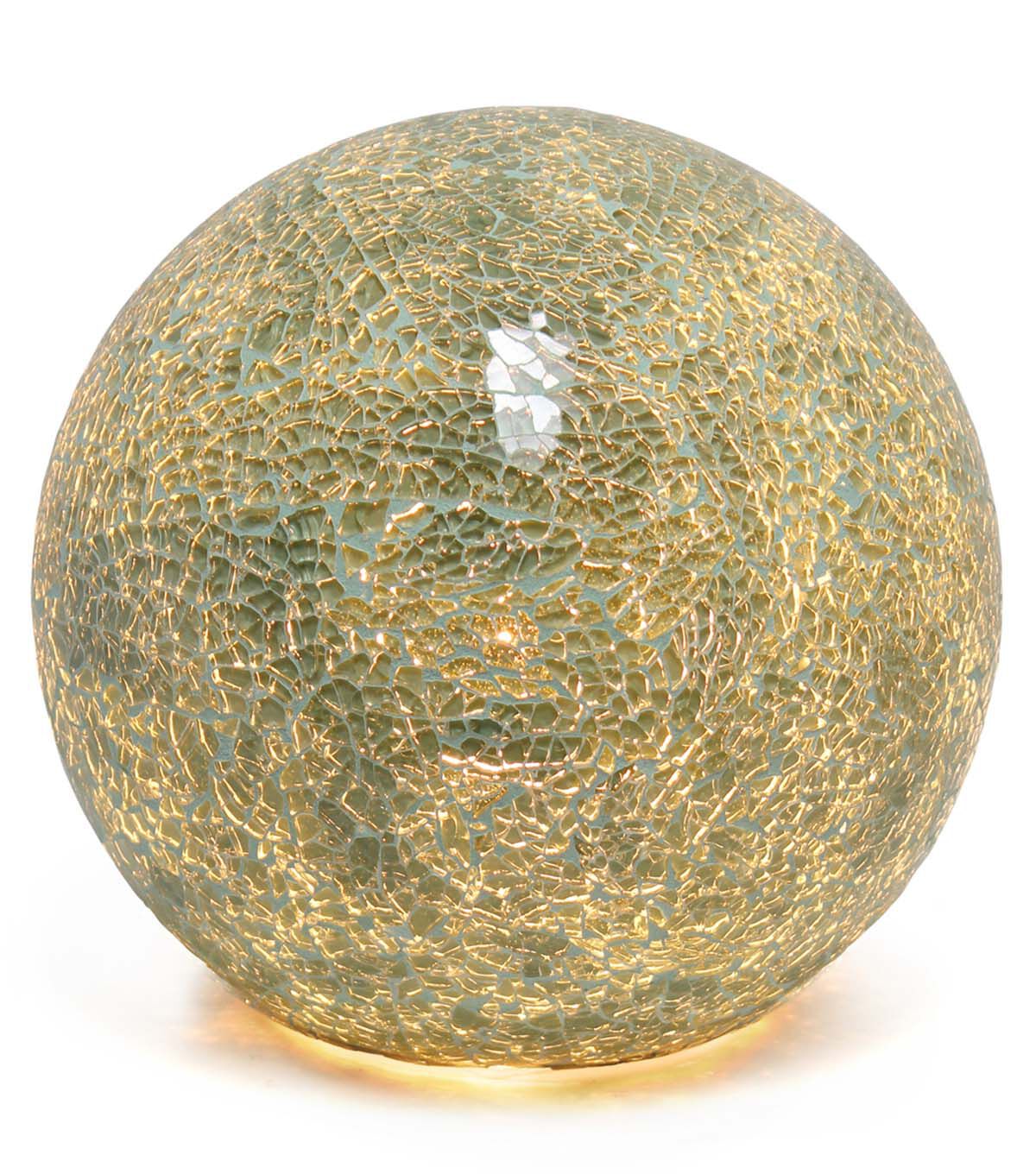 All The Rages 8" Mosaic Stone Ball Table Lamp 1 Light