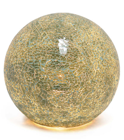 All The Rages 8" Mosaic Stone Ball Table Lamp 1 Light