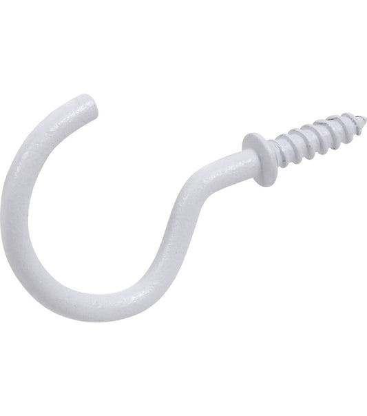 Ook 7/8" White Cup Hooks 40pk