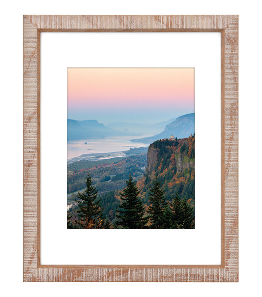 11" x 14" Matted to 8" x 10" Chattered Wood Frame by Hudson 43