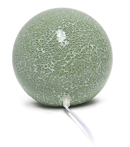All The Rages 8" Mosaic Stone Ball Table Lamp 1 Light
