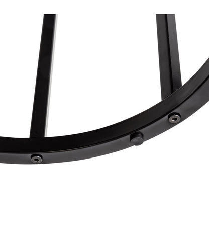 Honey Can Do Black Round C Shaped Table