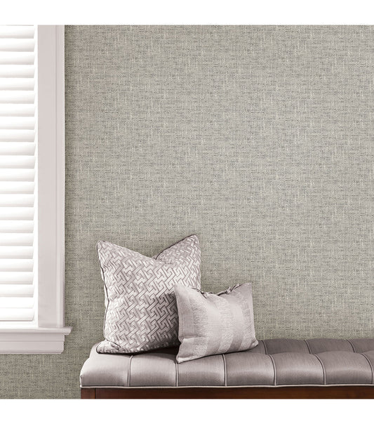 Wallpops NuWallpaper Peel & Stick Wallpaper Gray Poplin Texture