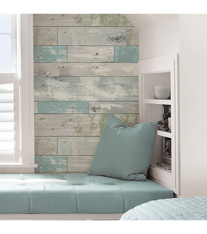WallPops NuWallpaper Peel & Stick Wallpaper Beachwood