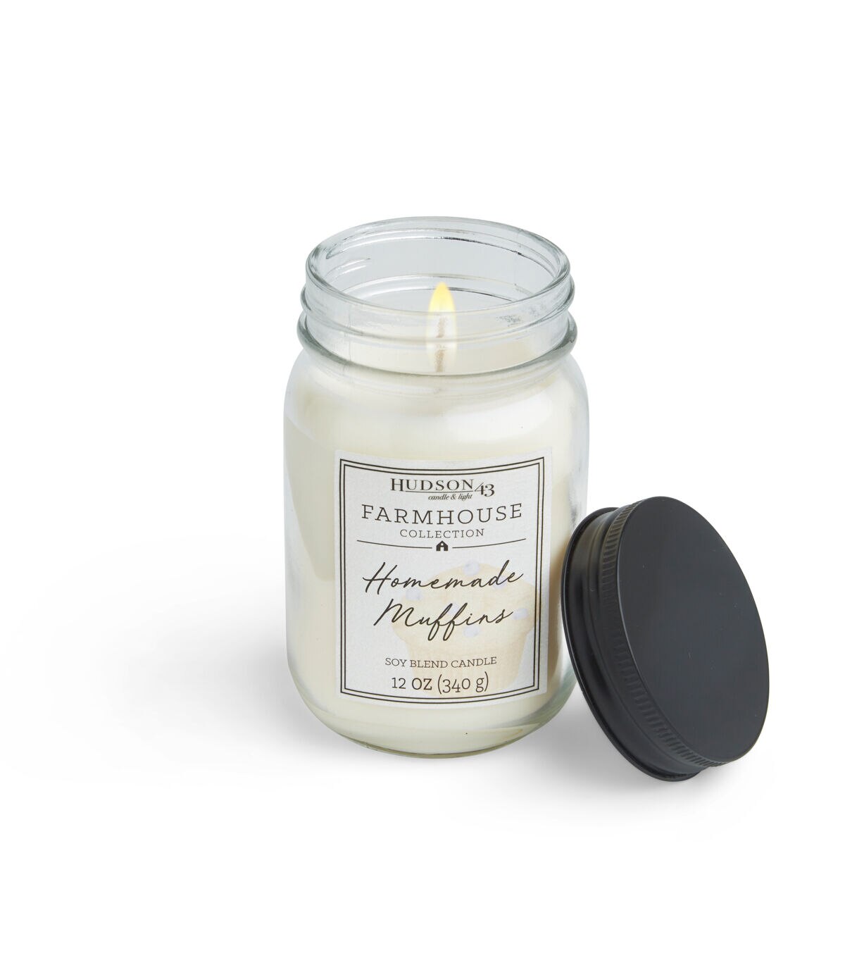 12oz Homemade Muffins Scented Mason Jar Candle by Hudson 43