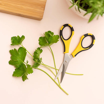EK Tools Cutter Bee Precision Craft Scissors, Small, Yellow and Black, Package Includes 1 Ergonomic Scissor and 1 Protective Safety Cover, For Cutting, Paper, Herbs, and More