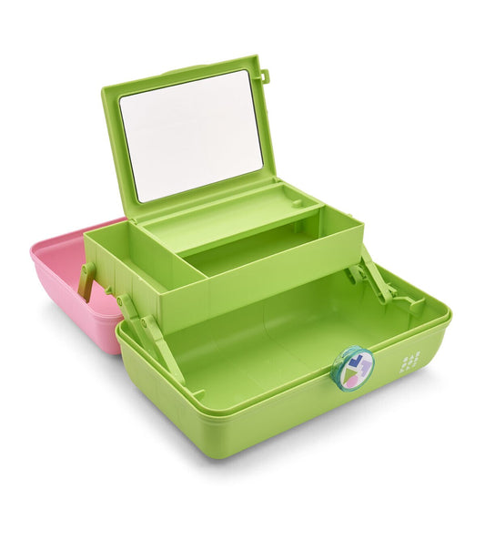Caboodle 13" Pink & Green On The Go Girl Carrying Case