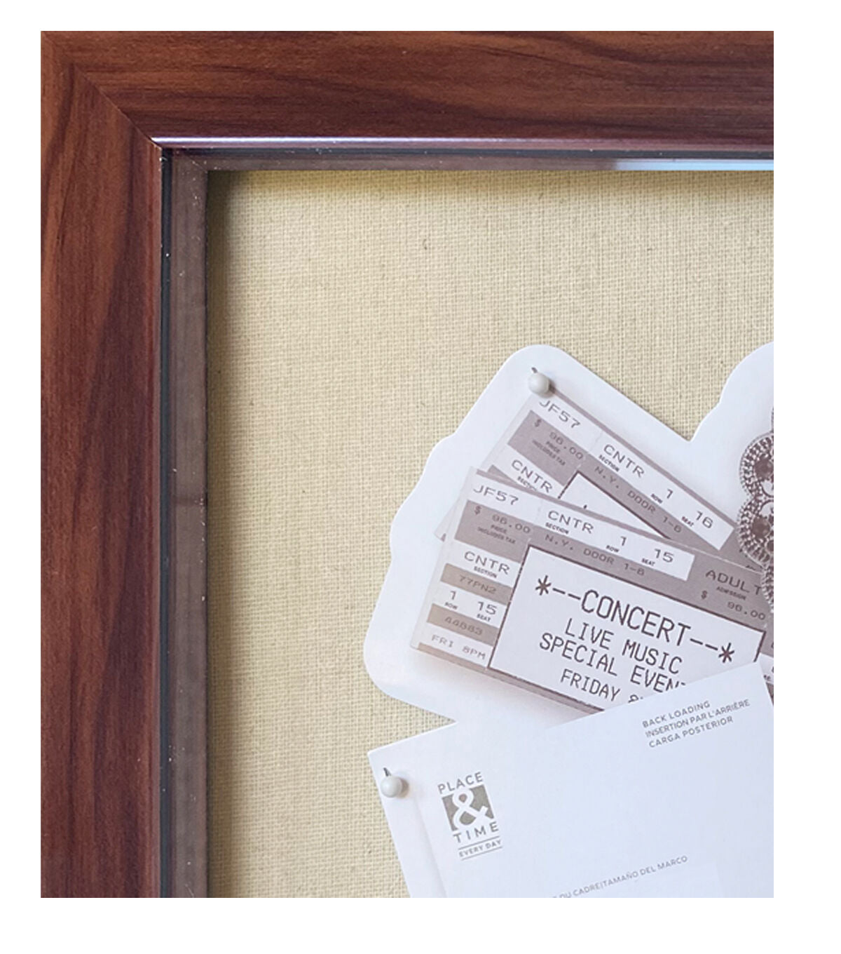 12" x 12" Cherry Front Loading Shadow Box by Place & Time