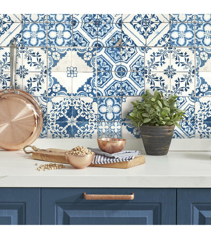 RoomMates Mediterranean Tile Peel And Stick Wallpaper