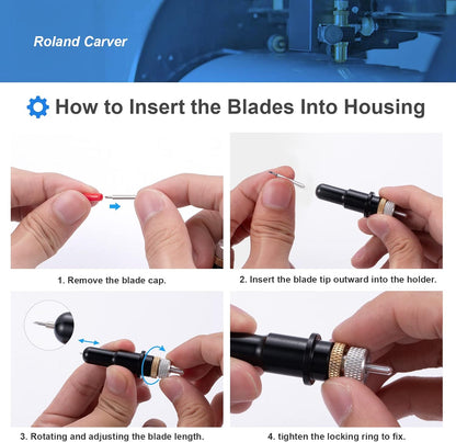 STREWEEK 50PCS Cutting Blades compatible for Cricut Explore Air/Air 2/Air 3/Maker 3, Fine Point Blades Consist of 10PCS 30°Shallow Cutting Blades,30PCS 45° Standard Blades and 10PCS 60° Deep Blades